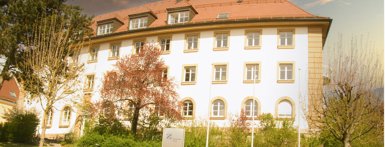 Außenansicht des Finanzamts